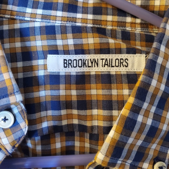 NWT Men's Brooklyn Tailors Button-up Shirt - Picture 2 of 4